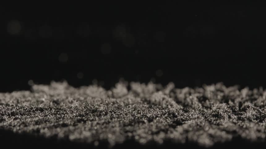 Fibers lifting up and then falling down again