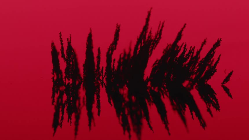 The small fabric rises in the red area