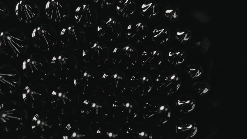 A lot of bubbles appear