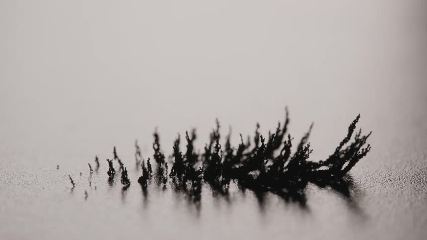 The small material blows in the wind
