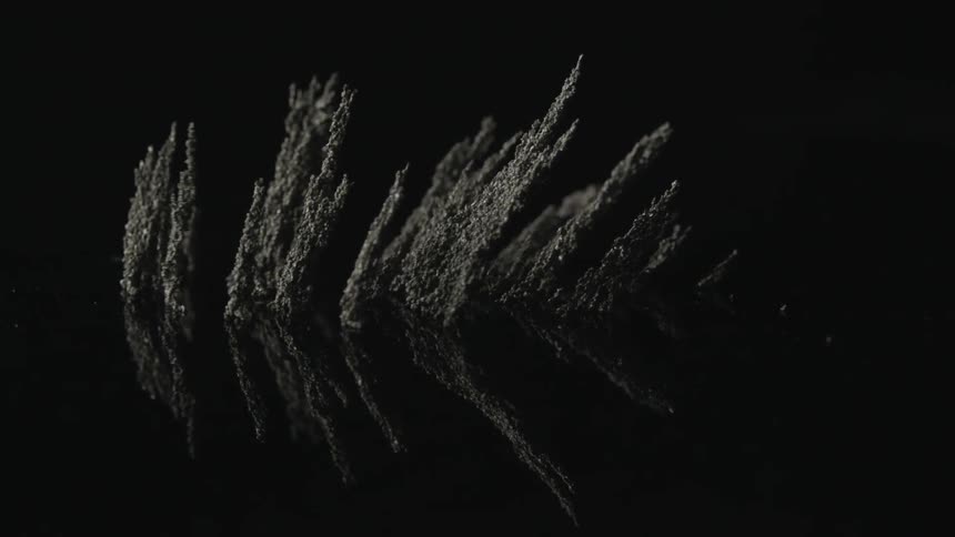 A white particle dancing