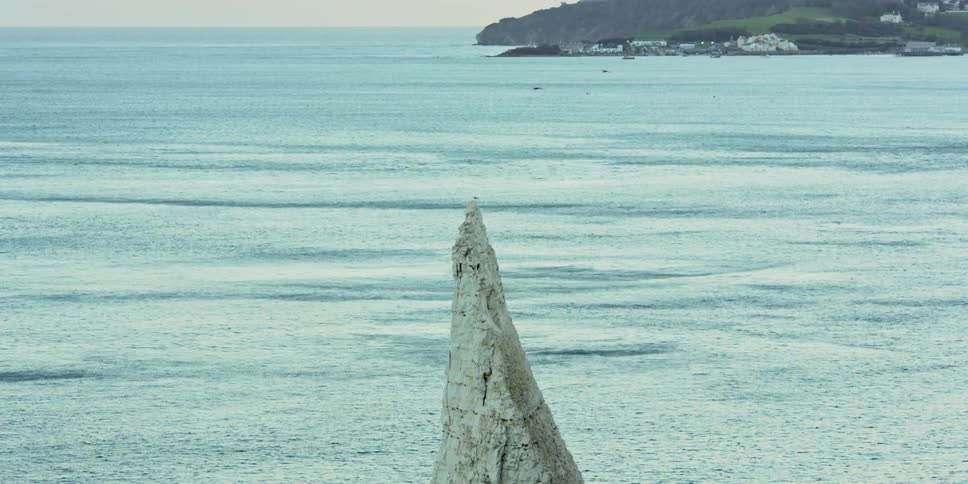 A pointy rock at the beach