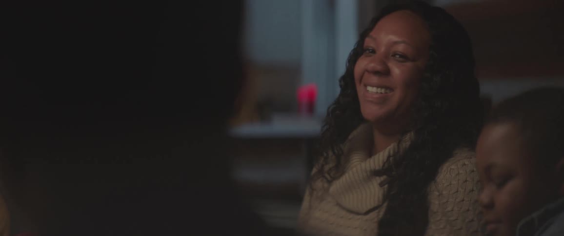 Mother laughing when dinner time