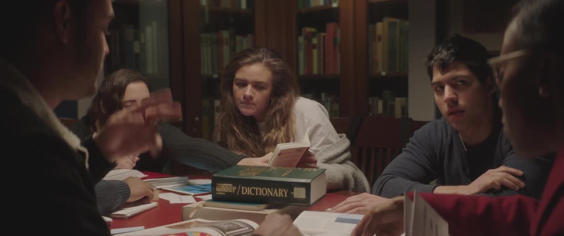 A study group at the library