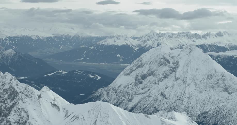Snow is covering the mountains