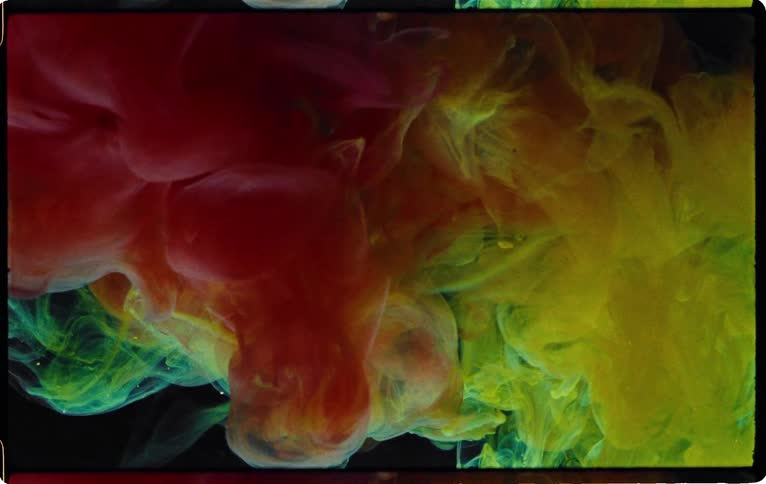 An abstract color mix footage at water