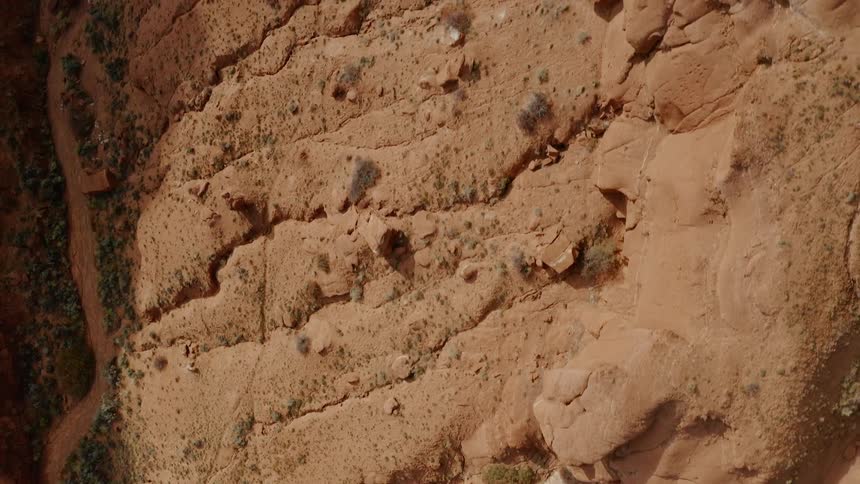 Close up a a rocky canyon
