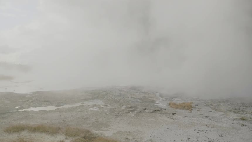 Mist moving over a vallet