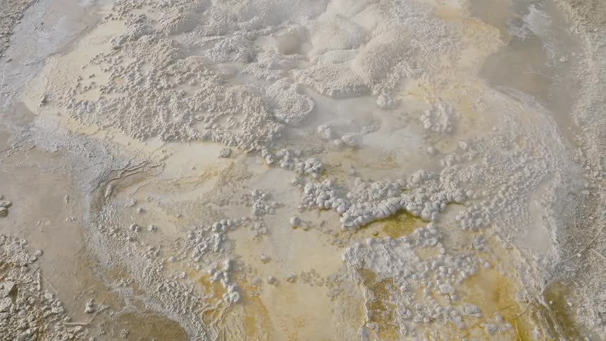 Birds eye view of a geyser