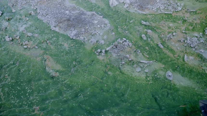 Birds eye view of a stream