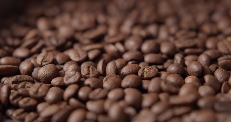 Coffee beans grinding