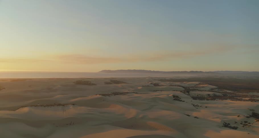Sand dunes at sunset