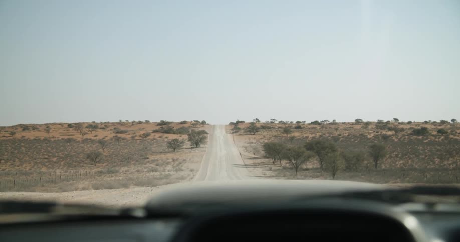 Driving down a road