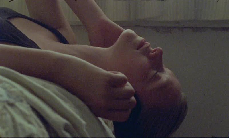 A portrait of a woman sleep