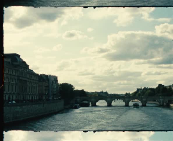 A vintage view of a river
