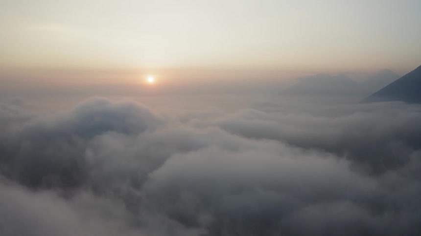 Clouds formed in the sky