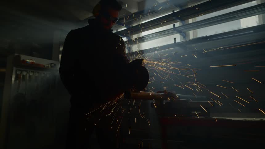 A smith forging an iron