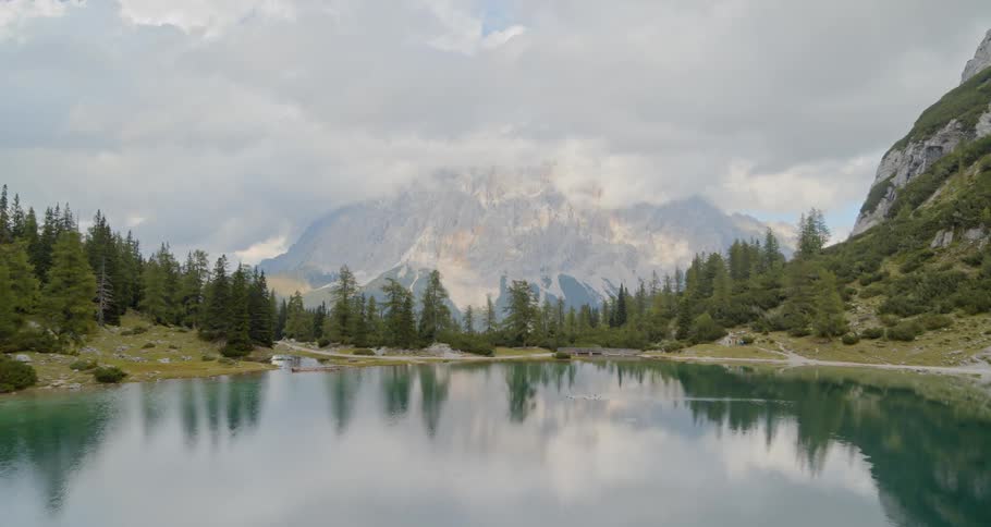 A river near the mountains