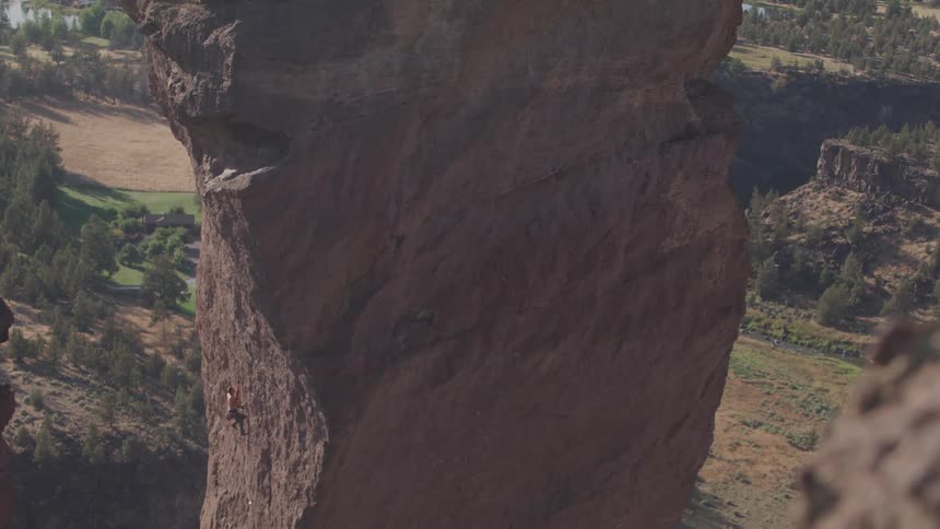 Close up view of a canyon