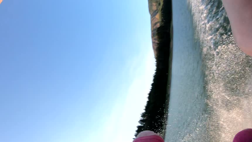 Playing in the water