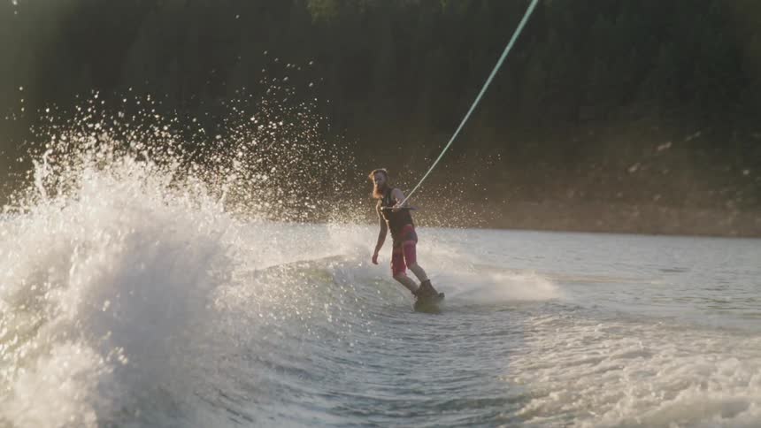 A man doing a parasailing