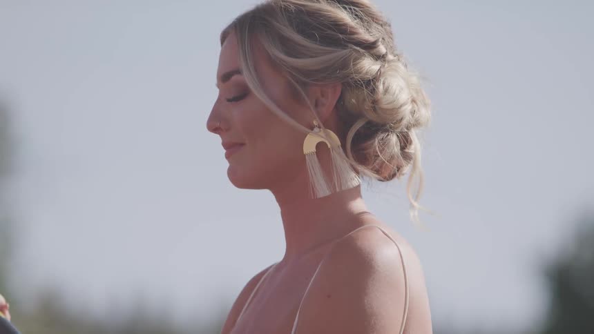 A beautiful woman standing