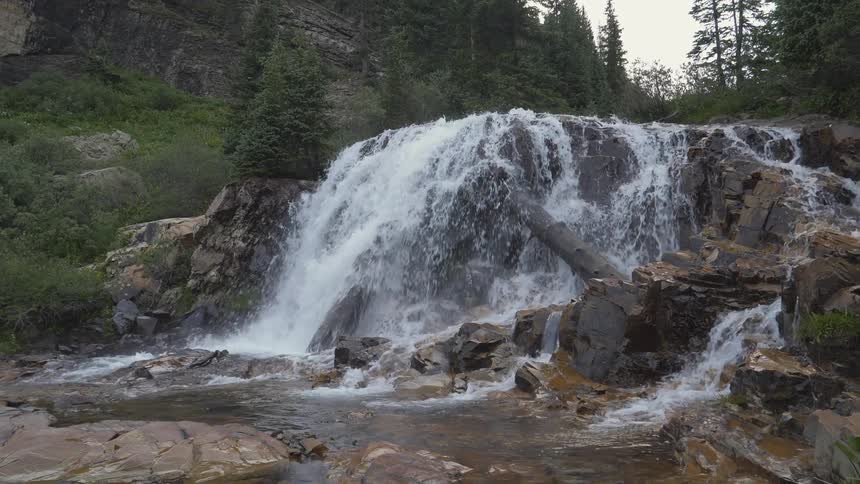 A waterfall leading to a river