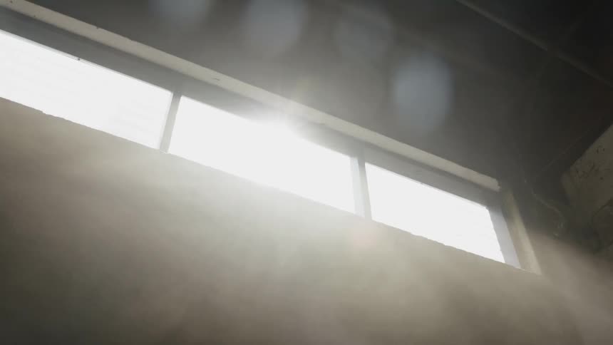 Sun streams through the window