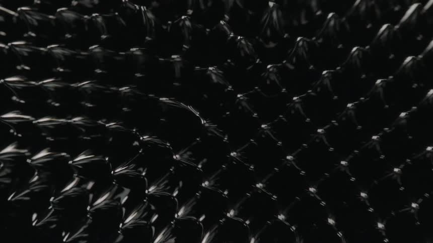 Black magnetic liquid creating a unique pattern