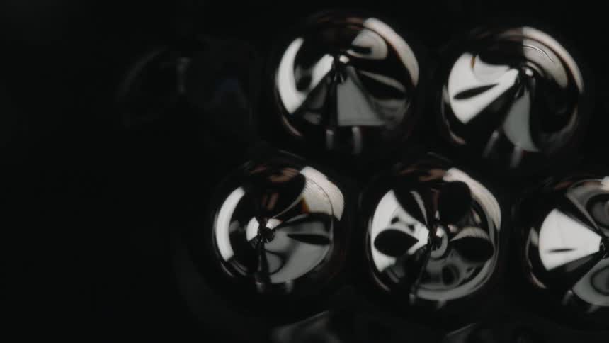 Abstract black material moving