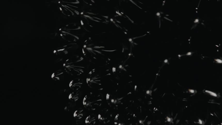 Light and reflection create black and white designs