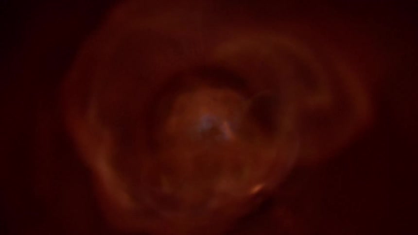 A ball of flame going through a tube