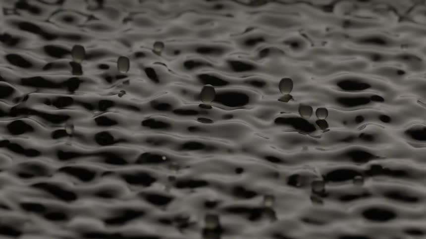 A liquid bounces on a surface