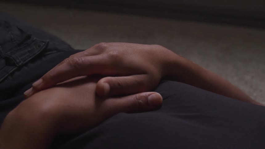 A close up of a persons hands