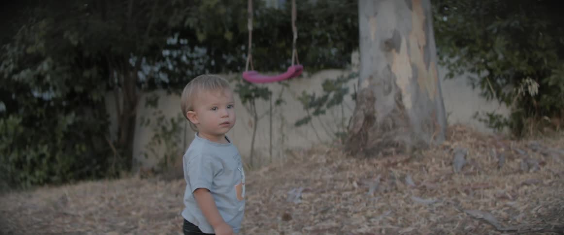 A child looking into the distance