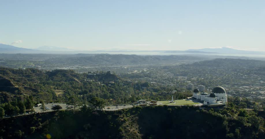 Aerial view of an observatory