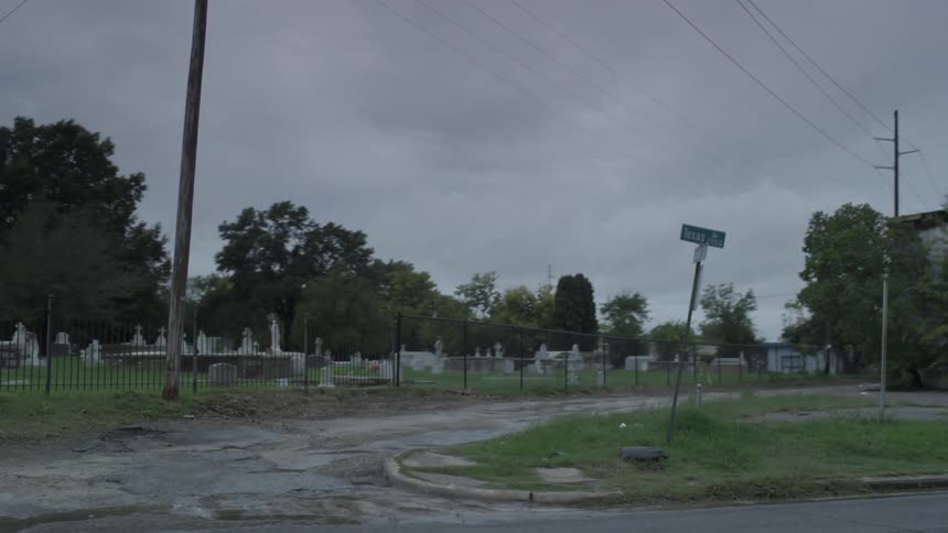 A graveyard