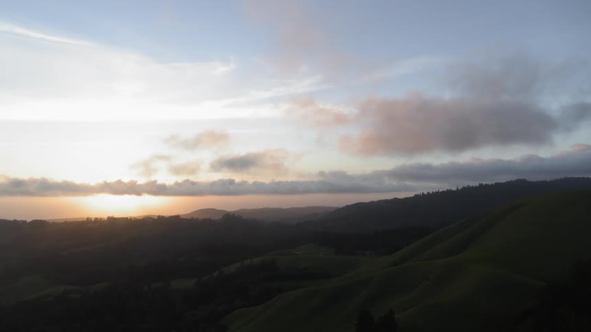 Landscape view of rolling hills