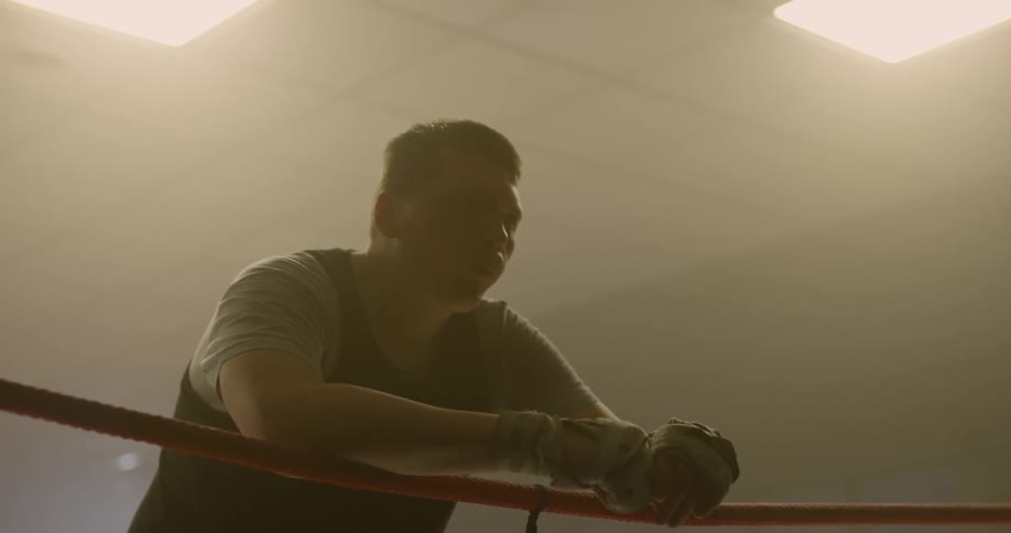 A man stands in the ring