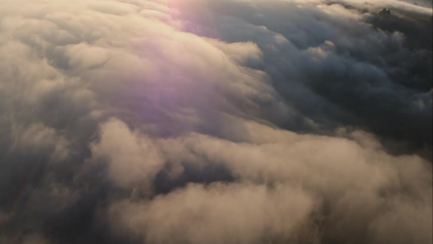 Clouds cover the sky