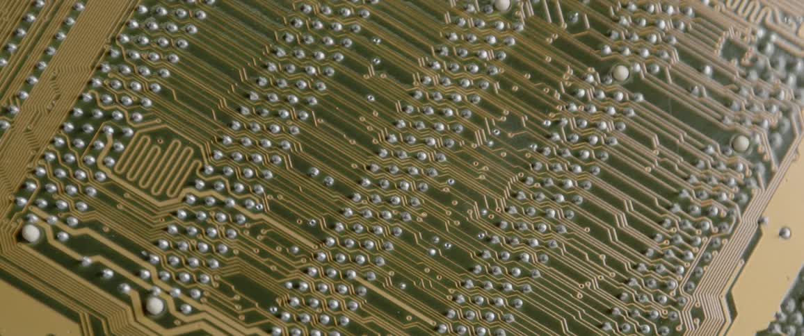 Static shot of a circuit board