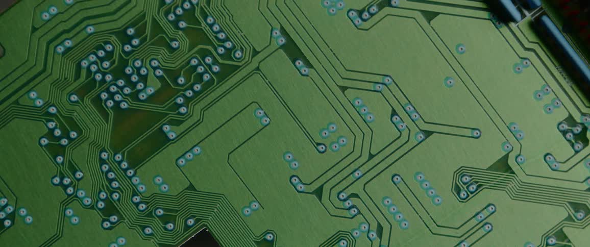Close up of interior computer hardware