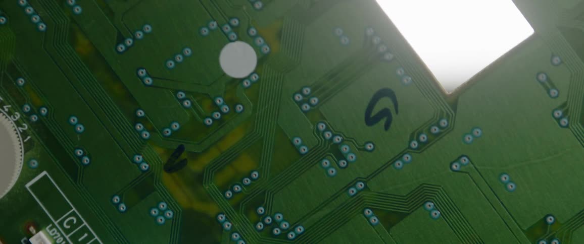 Close up of a circuit board