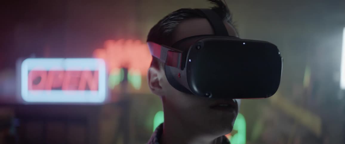 A man using a vr headset