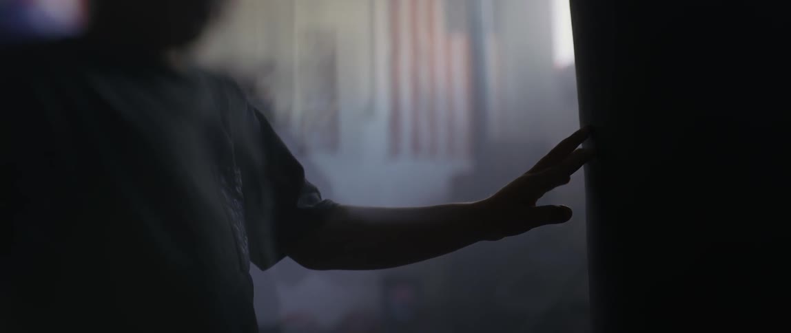 A child touching something