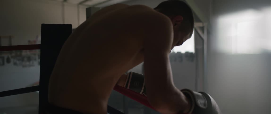 A boxer in a ring