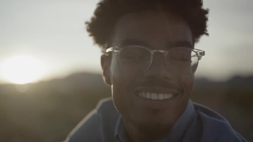 Black male smiling
