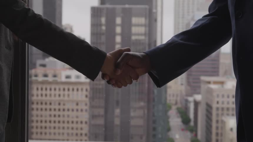 Business partner making a deal