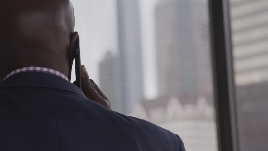 A man is on the phone