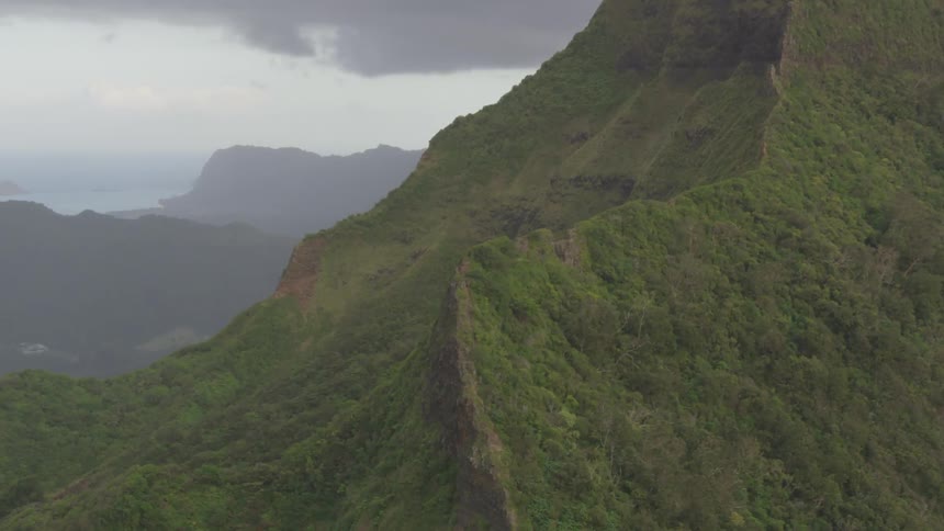 A scenery of a mountain range